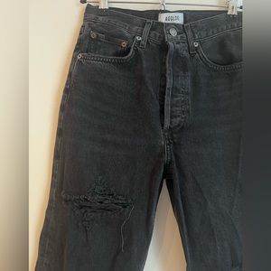 Agolde High Rise Cropped Straight Leg Jeans Size 25